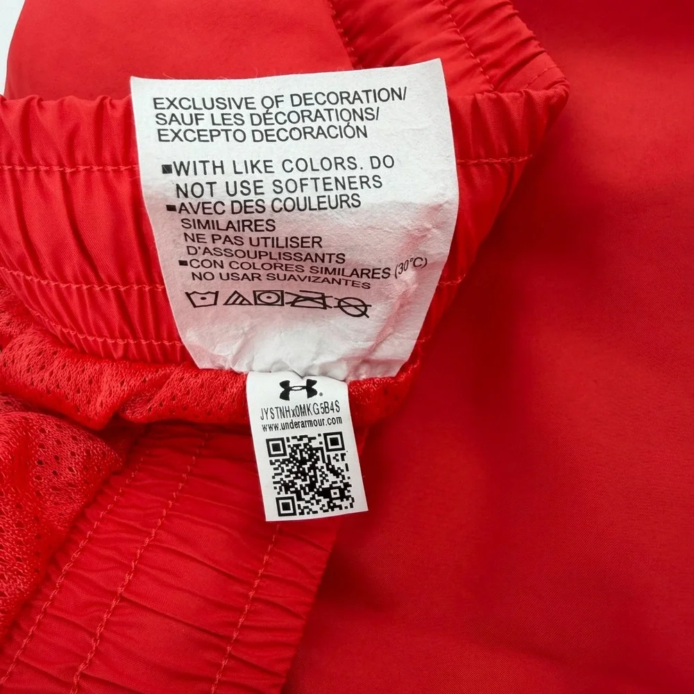 Under Armour UA Essential Volley Shorts Red Mesh Lined Men's - 2XL - NWT